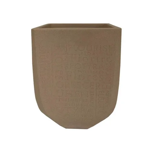 MACETA 4YOU CEMENTO BEIGE 30X44CM en Beige - Macetas, Uruguay | Decohogar