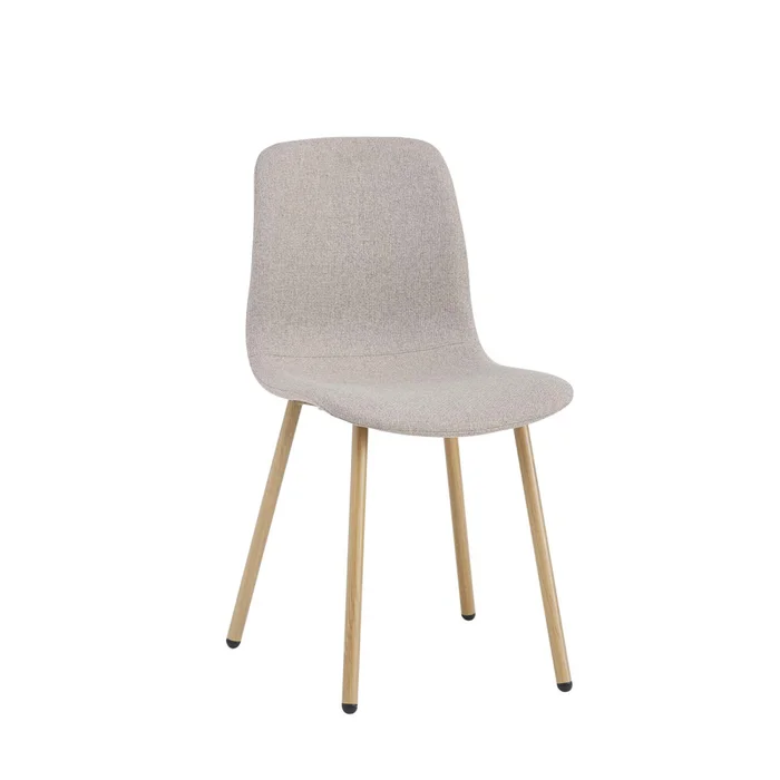 Silla De Comedor Metal-y-tela Marron Cleo en Beige - Sillas, Uruguay | Divino, vista 2