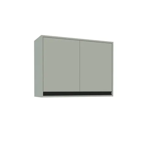 Aereo Modular Alto 2 Puertas Con Estante Mdp en Gris - Muebles, Uruguay | Soy Hogar