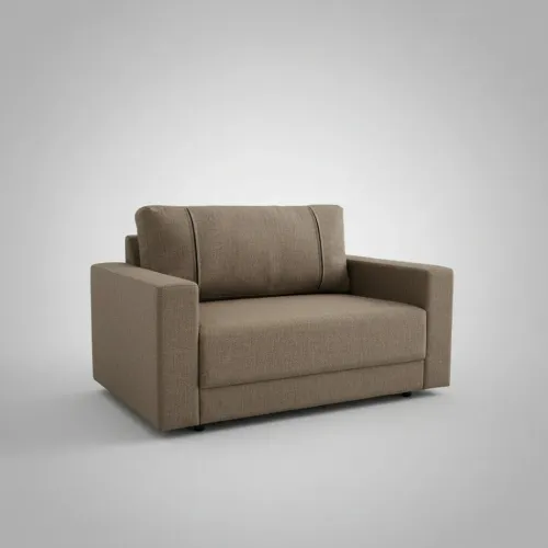 SOFA 2 CUERPOS - TELA MARRON en Marrón - Sillones y sofás, Uruguay | Champagne Home