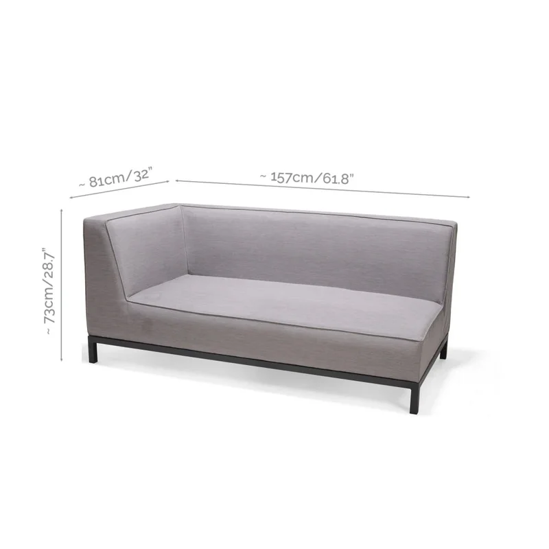Modulo Sofá - 2 Cuerpos - Mood en Gris - Sillas, Uruguay | Ecowood, vista 5