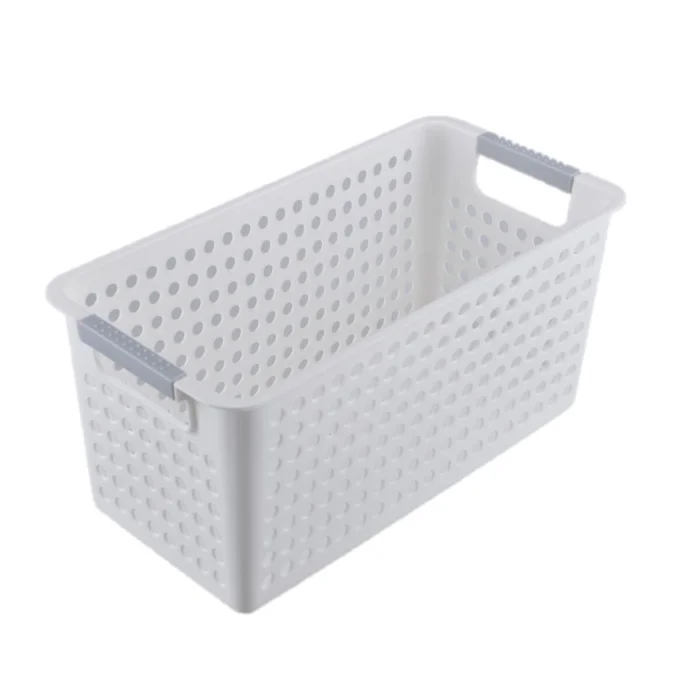 Cesto Almacenamiento Angosto Mediano en Blanco - Canastos, Uruguay | Buho Store