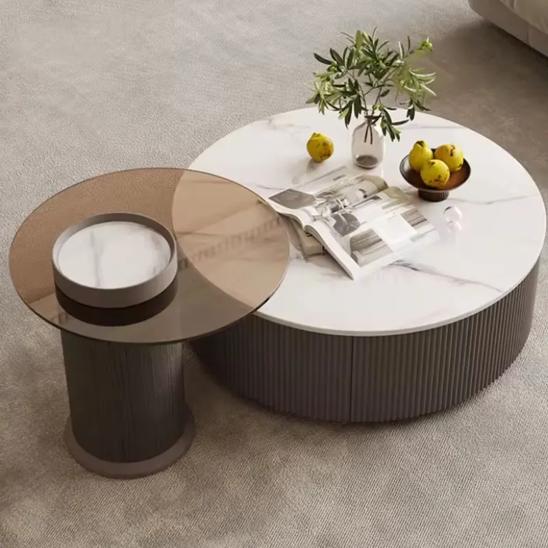 Mesa de centro PACMAN BLANCO en Gris - Mesas de comedor, Uruguay | Viasono