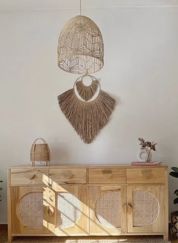Aparador medialuna con esterilla de Viena - Decoración, Uruguay | Decoramuss