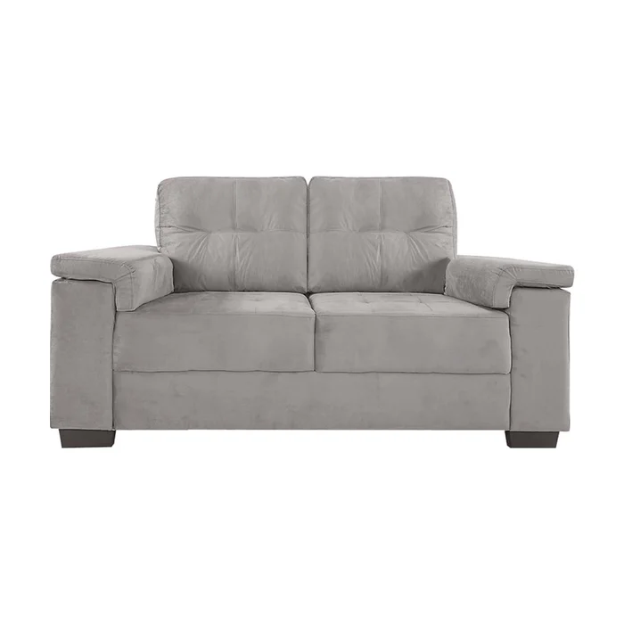 Juego De Sillones Tela Luares Gris 3 + 2 Cuerpos en Gris - Sillones y sofás, Uruguay | Divino, vista 3