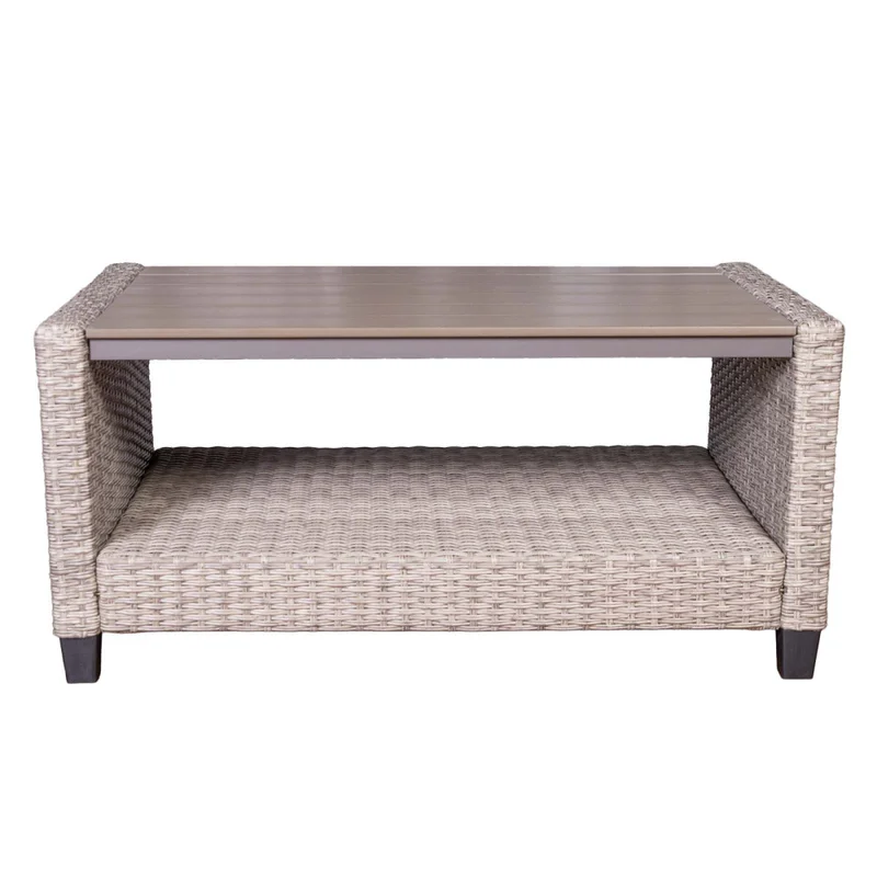 Set De Living Exterior Rattan-sintetico Natural-beige Cozumel en Madera natural - Muebles para el exterior, Uruguay | Divino, vista 6
