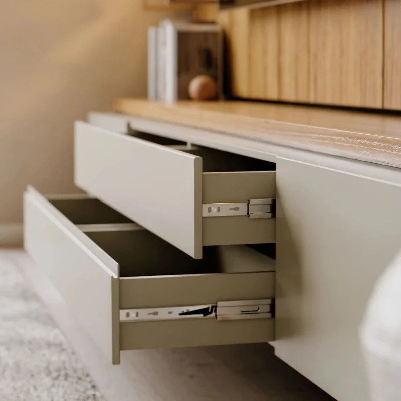 Rack de TV NORD 2.2 - Linea Nevada - Off White / Cinamomo - Muebles para TV, Uruguay | Ecowood, vista 5