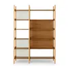 Estantería Madera Clara y Esterilla Natural en Madera natural - Bibliotecas, Uruguay | Champagne Home, vista 3 de 4