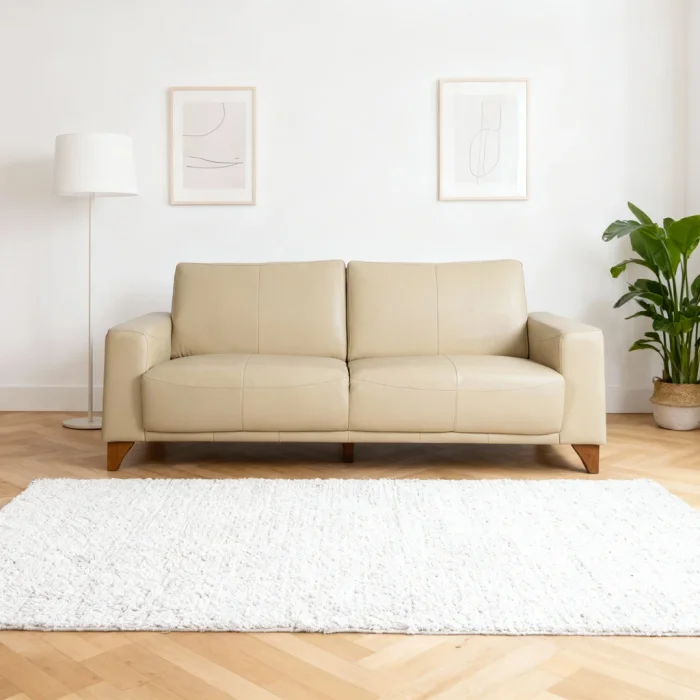 Sofá Luzzi 2 cuerpos - Beige en Beige - Sillones y sofás, Uruguay | Urumobil