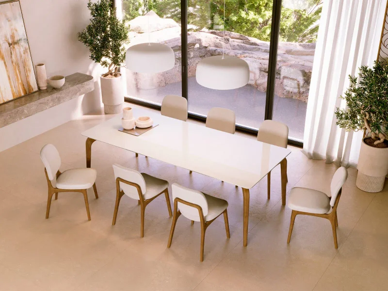 Mesa Dubai en freijo Dimensiones - Mesas de comedor, Uruguay | Arquetipo, vista 5