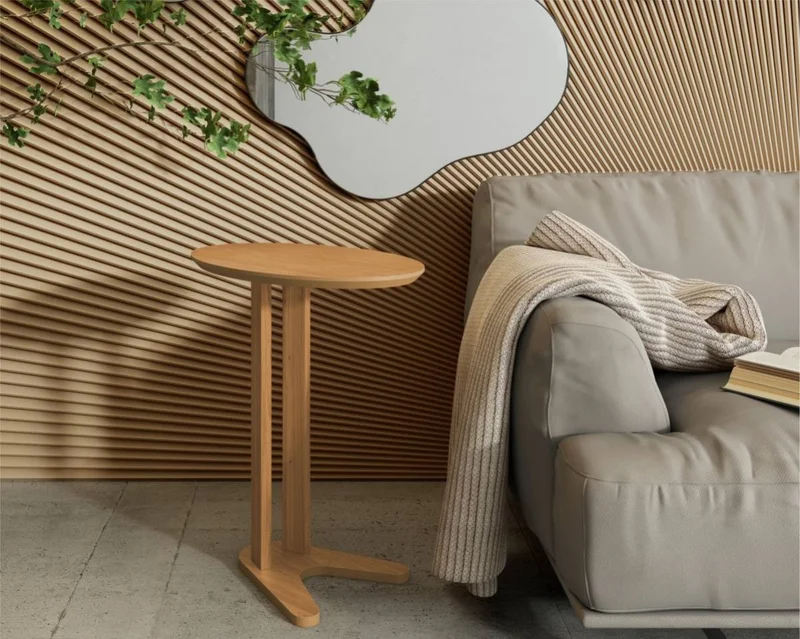 Mesa Auxiliar Roberta Para Sofá 60cm 100% MDF en Blanco - Mesas de living, Uruguay | Balton, vista 5