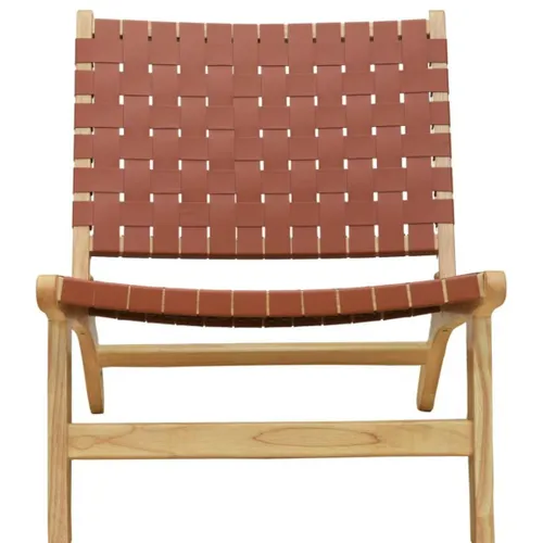 Butaca de Cuerina con Tapizado Trenzado - Butacas, banquetas y puffs, Uruguay | Muebles Express