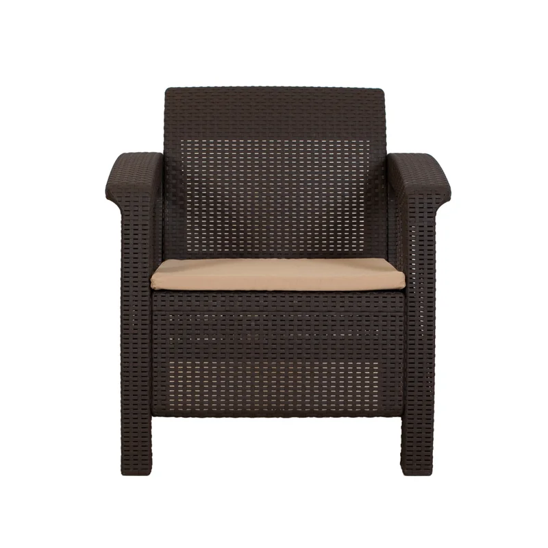 Set Living Exterior Polipropileno Marron Turim en Marrón - Muebles para el exterior, Uruguay | Divino, vista 4