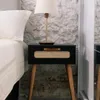 Mesa de Luz Praga - Negra con Esterilla - Mesas de luz, Uruguay | Berna home, vista 3 de 4