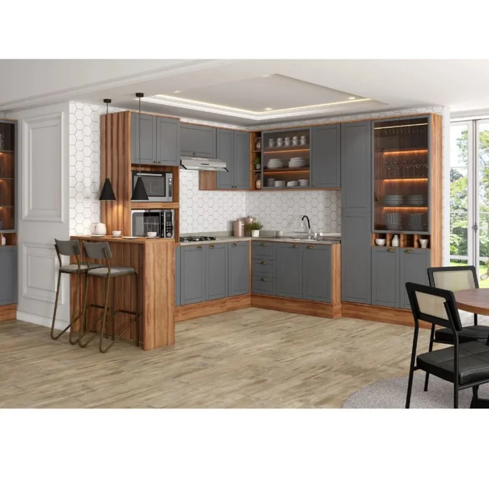 Isla desayunador - Americana 120 cm - Marrón en Blanco - Mesas de arrimo, Uruguay | Ecowood, vista 2