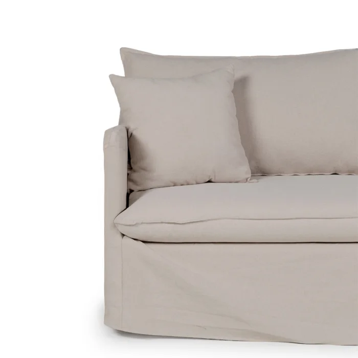 Sofá Snow con Funda - Tela Rústica - 2,5 cuerpos - TD5263-1636 (Capuccino) en Beige - Sillones y sofás, Uruguay | NYR, vista 3