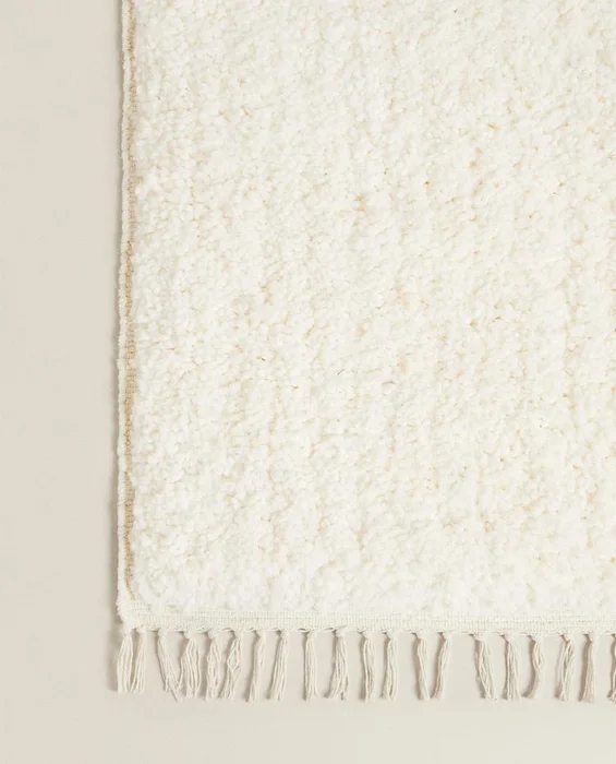 ALFOMBRA RECTANGULAR ALGODÓN TEXTURA en Blanco - Alfombras, Uruguay | Zara Home, vista 4