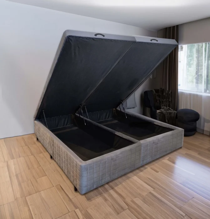 Base Box Baúl Queen - Mannes en Gris - Dormitorio, Uruguay | Rústico Hogar, vista 3