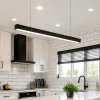 Luminaria lineal suspendida Cubic 120cm en Negro - Lámparas colgantes, Uruguay | Alta Gracia Deco, vista 2 de 4