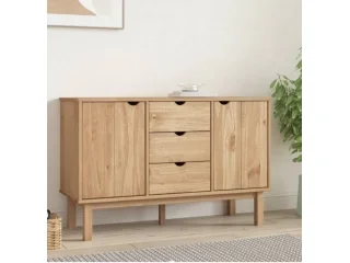 Comoda/Encimera 2P y 3C Mel/Gris Linea Nordica en Madera Maciza en Madera natural - Cómodas, Uruguay | Quesal, vista 11