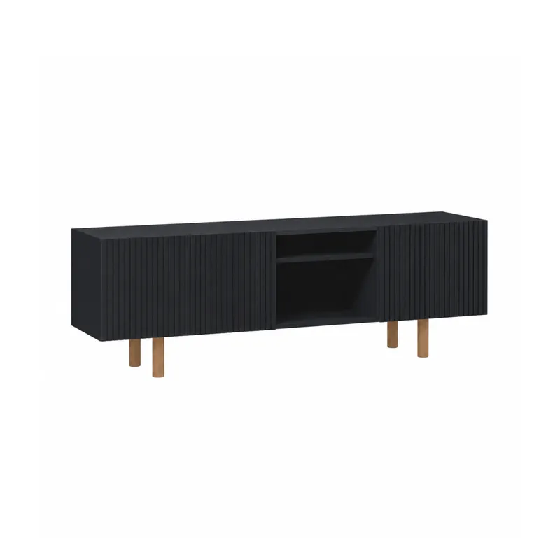 Rack Capri 180 cm - Negro - Muebles para TV, Uruguay | Berna home