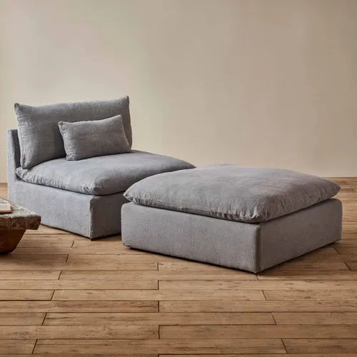 Sofá tapizado Luka en Gris - Sillones y sofás, Uruguay | Pieza Clave