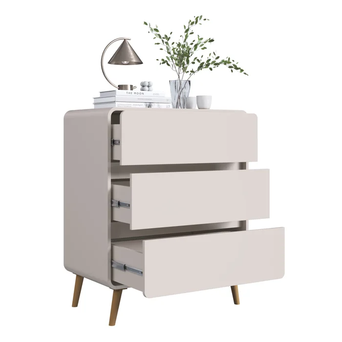 Cajonera Alba – 3 cajones | Beige - Aparadores y recibidores, Uruguay | RM Muebles y Deco, vista 2