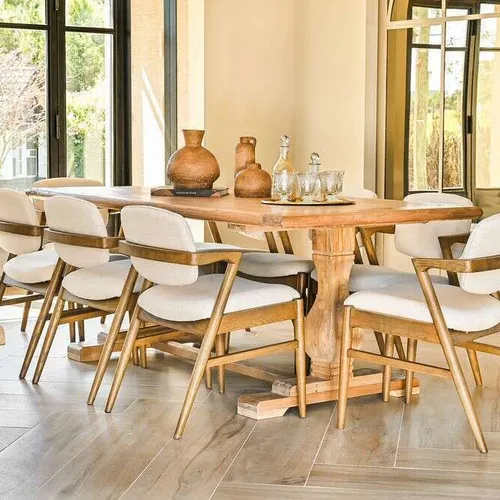 MESA COMEDOR DE OLMO ISABEL - 2.00 X 1.00 MTS - Mesas de comedor, Uruguay | La Iberica