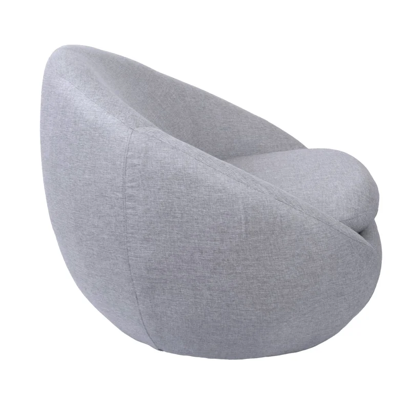 Butaca Giratoria Tela Gris Oslo en Gris - Sillones y sofás, Uruguay | Divino, vista 5