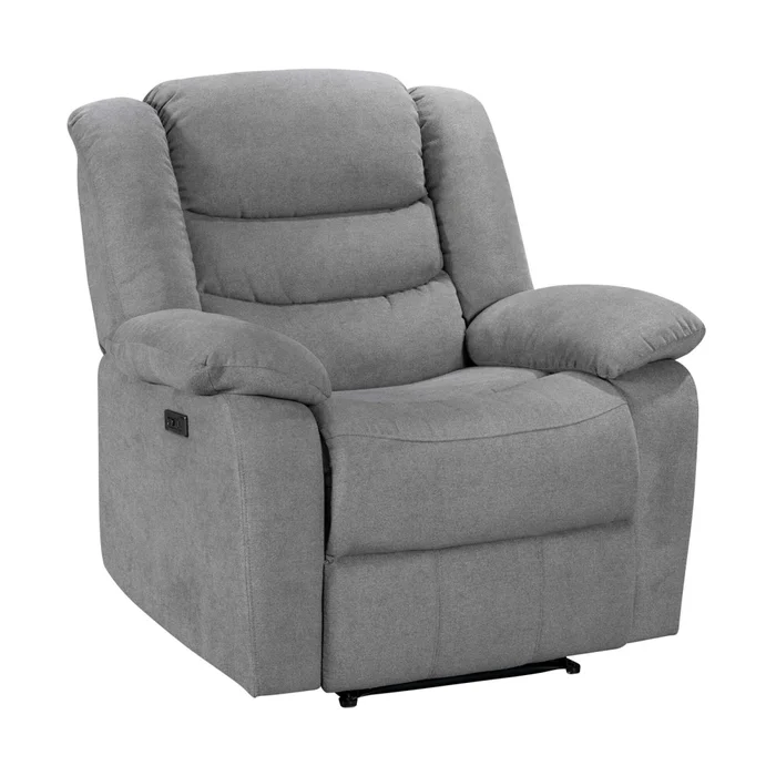 Recliner Eléctrico Tela Gris Marsella Ii en Gris - Sillones y sofás, Uruguay | Divino, vista 3