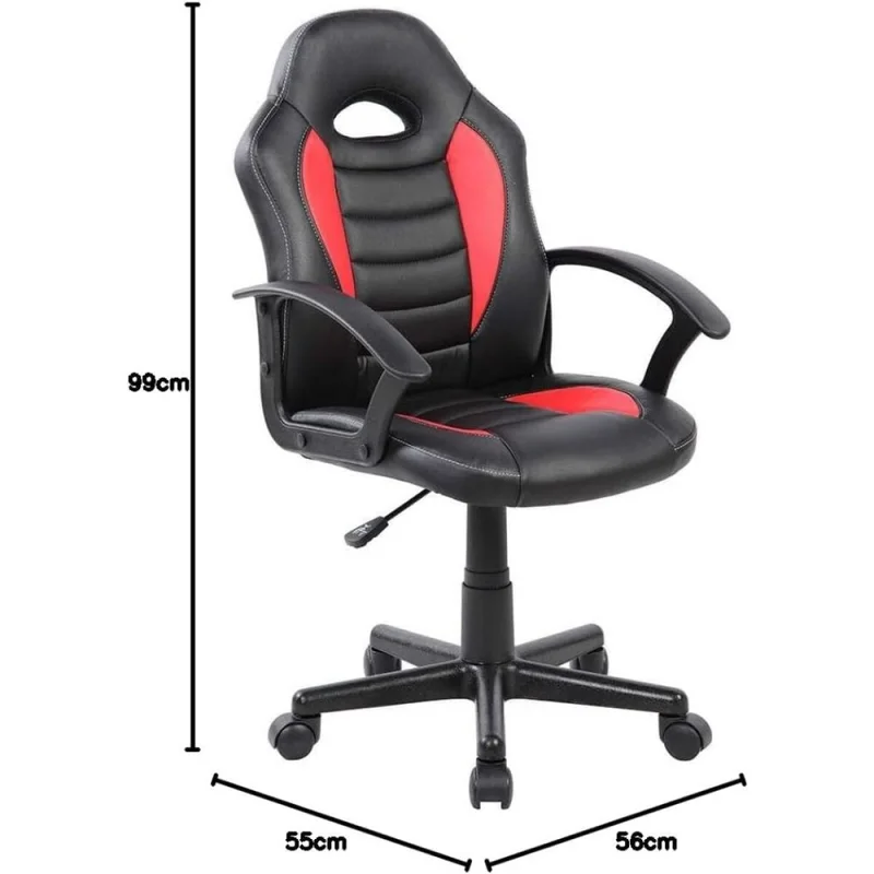 Silla Gamer Eco en Negro - Sillas de escritorio, Uruguay | La Cueva Muebles, vista 6