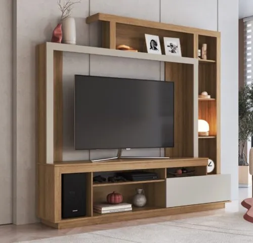 Modular Bogotá en Madera natural - Muebles para TV, Uruguay | Palermo Casa Deco