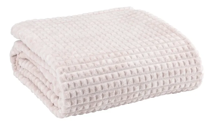 Manta HAGTORN fleece 140x200 beige en Beige - Textiles, Uruguay | JYSK