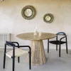 Mesa Jeanette madera maciza de teca Ø 120 cm en Madera natural - Mesas de comedor, Uruguay | Kavehome, vista 2 de 6