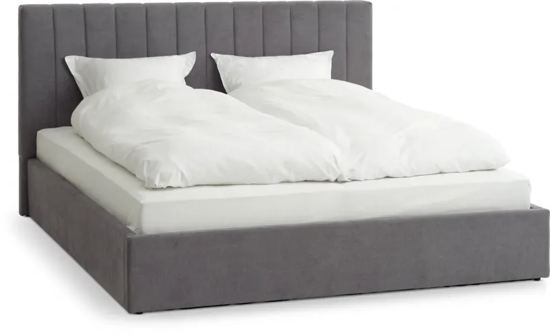 Estructura cama AGERFELD King 180x200 gris osc en Gris - Dormitorio, Uruguay | JYSK