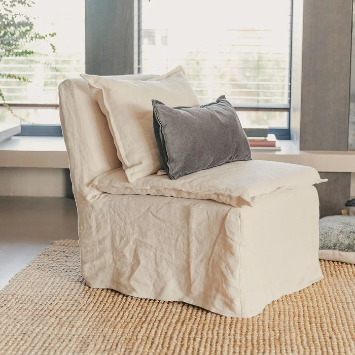 Sillón Mora individual en Blanco - Sillones y sofás, Uruguay | De Arcos, vista 2