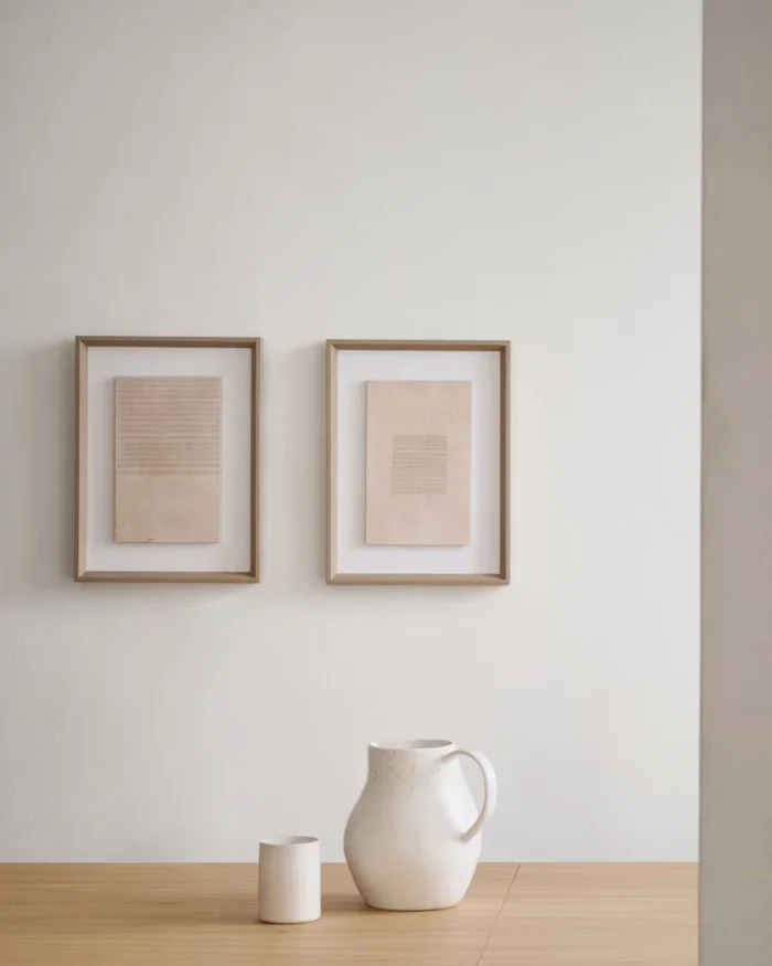 Cuadro Sormina - con rayas superiores marrón 30 x 40 cm en Beige - Decoración de pared, Uruguay | Kavehome, vista 2