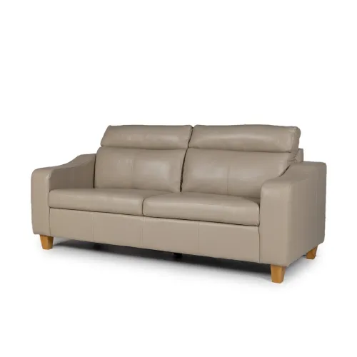 Sofá Milán - Cuero Básico - 3 cuerpos - 519 (Beige) en Beige - Sillones y sofás, Uruguay | NYR