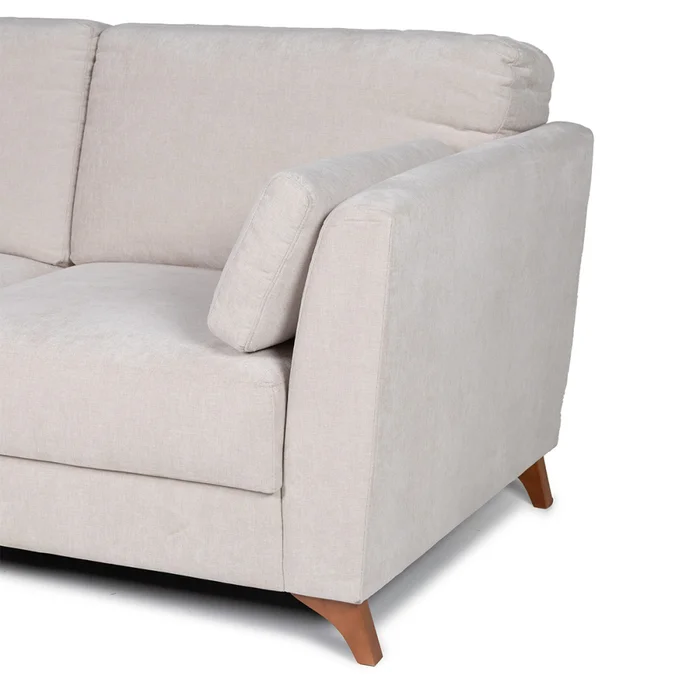 Sofá Capri - Tela Microfibra - 2 cuerpos - Kruger 02-152 (Beige) en Beige - Sillones y sofás, Uruguay | Nyr, vista 4