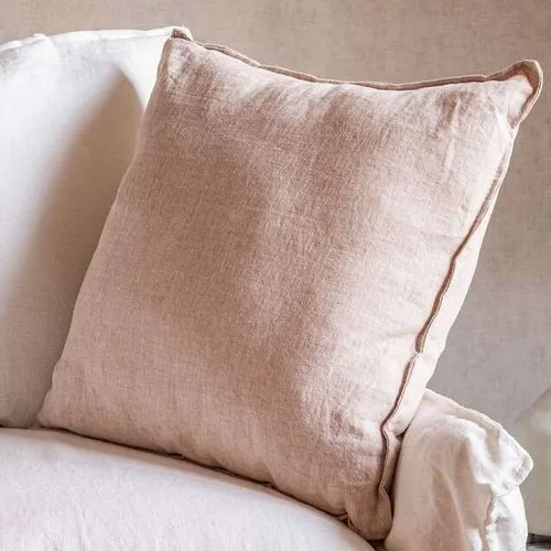 ALMOHADON PAZ - LINO ROSA - 55 X 55 en Rosa - Textiles, Uruguay | La Iberica
