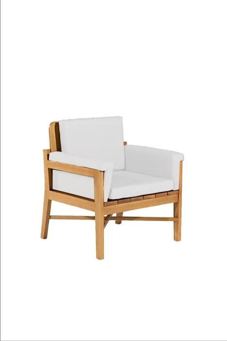 POLTRONA LACUNA ACQUABLOCK CRUDO 69x70x79CM JATOBA en natural y - Muebles para el exterior, Uruguay | Vinibel