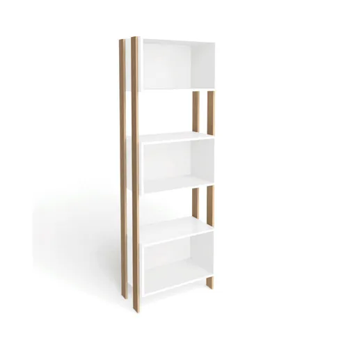 Biblioteca Estanterias Linea Retro Estantes Blanco Rt3093 en Blanco - Respaldos de cama, Uruguay | Soy Hogar
