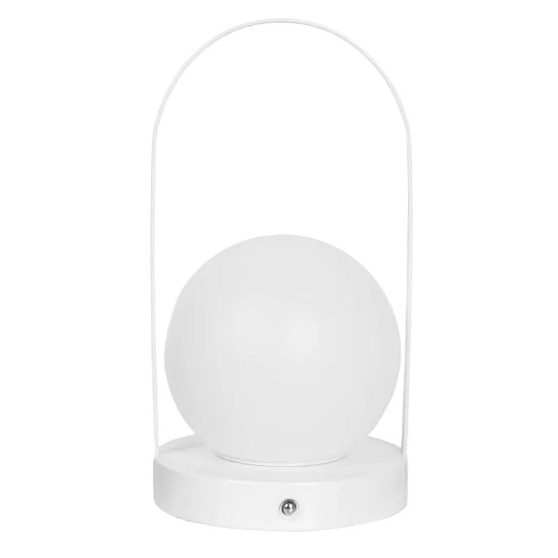 Lámpara Led Metal Blanco Lt95076 en Blanco - Lámparas de mesa, Uruguay | Divino