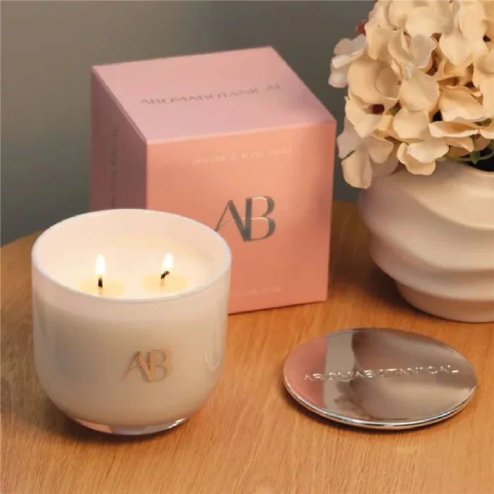 VELA AROMATIVA 340G MARSHMALLOW ROSA en Rosa - Velas y Portavelas, Uruguay | Koz, vista 3