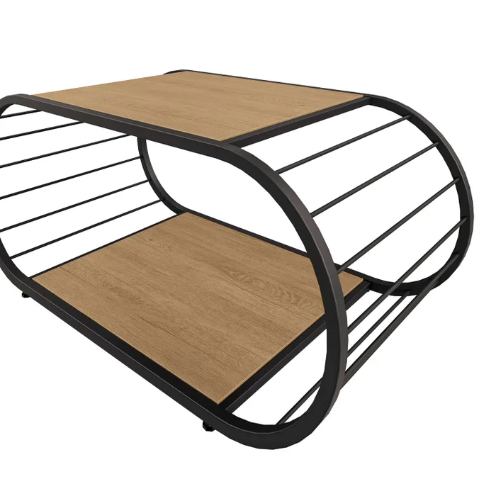 MESA RATONA LINEA INDUSTRIAL METAL en Madera natural - Mesas de living, Uruguay | Balton, vista 4