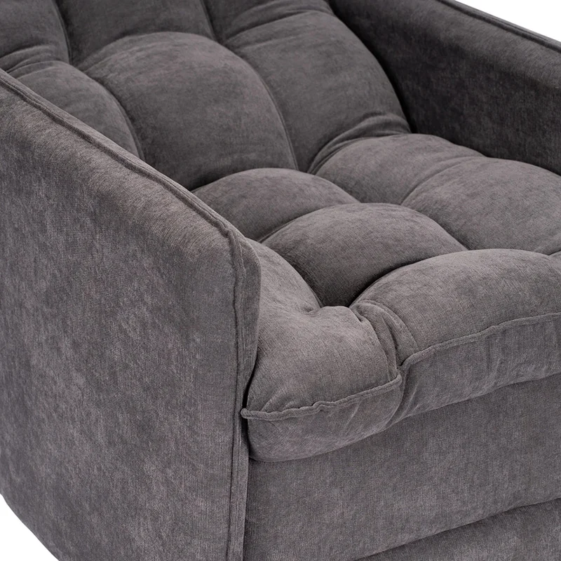 Poltrona reclinable Con Puff - Luxor - Gris en Gris - Sillones y sofás, Uruguay | Ecowood, vista 3