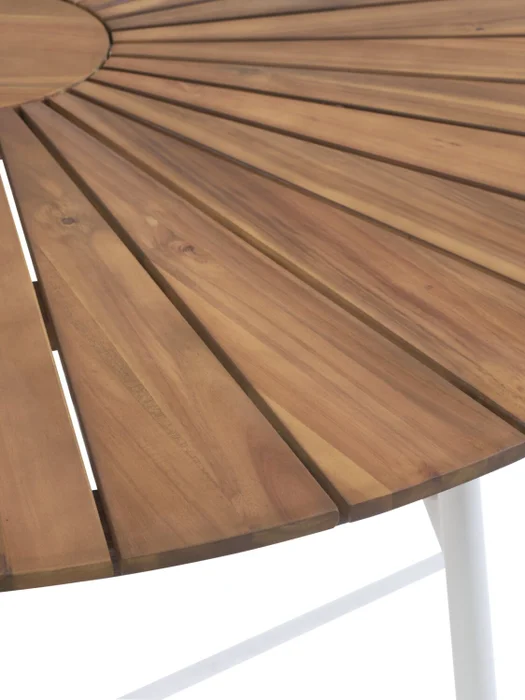 Mesa de jardín BASTRUP Ø120 mad dura/blanco en Multicolor - Muebles para el exterior, Uruguay | JYSK, vista 3
