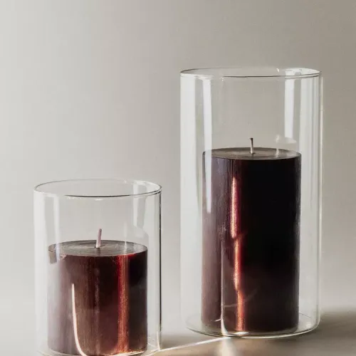 JARRÓN FAROLILLO BOROSILICATO - Velas y Portavelas, Uruguay | Zara Home