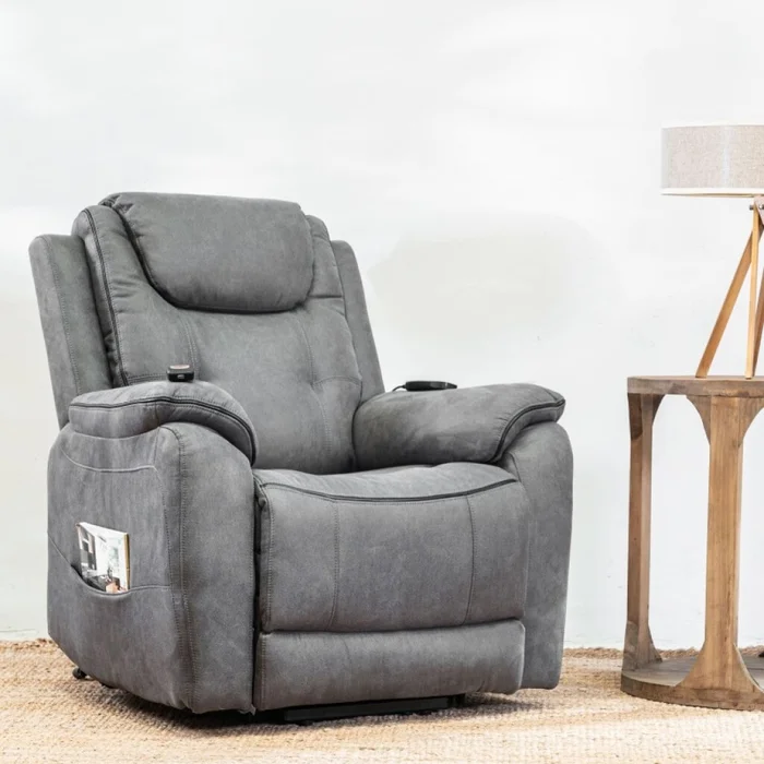 Sillón Masajeador Sally 1 Cuerpo Gris en Gris - Sillones y sofás, Uruguay | Aihaus