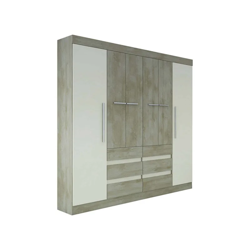 Placard Viena 6 Puertas Mdp Natural-beige Bc 2035 en Madera natural - Roperos y placares, Uruguay | Divino, vista 4
